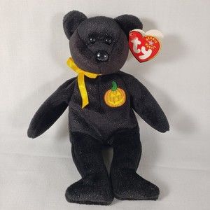 Ty Beanie Babies Haunt The‎ Halloween Bear Retired With Tags 8"